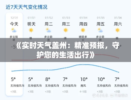 《实时天气盖州：精准预报，守护您的生活出行》