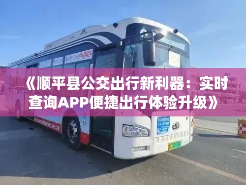 《顺平县公交出行新利器：实时查询APP便捷出行体验升级》