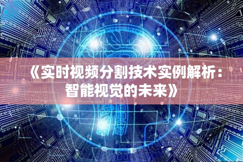 《实时视频分割技术实例解析：智能视觉的未来》