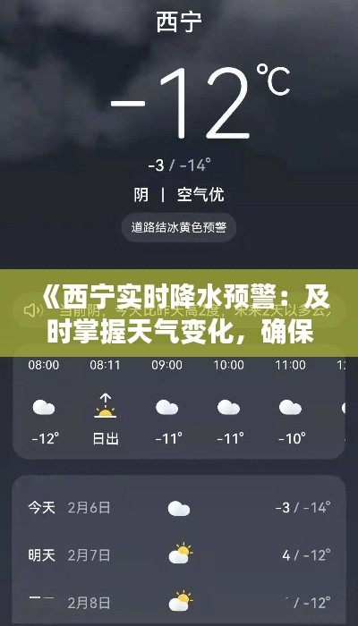 《西宁实时降水预警：及时掌握天气变化，确保出行安全》