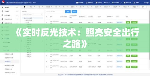 《实时反光技术：照亮安全出行之路》