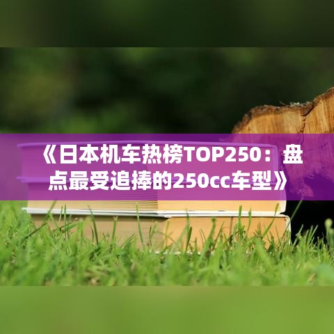 《日本机车热榜TOP250：盘点最受追捧的250cc车型》