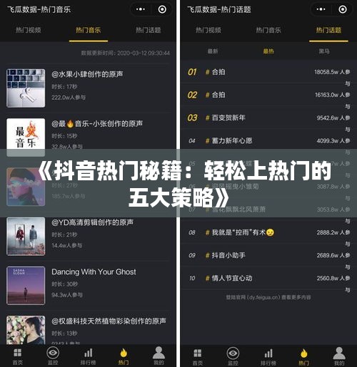 《抖音热门秘籍：轻松上热门的五大策略》