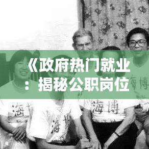 《政府热门就业：揭秘公职岗位的吸引力与优势》