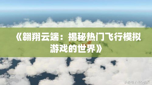 《翱翔云端：揭秘热门飞行模拟游戏的世界》