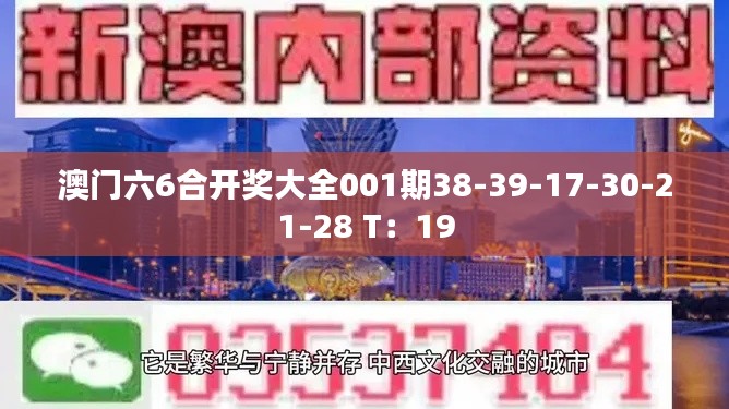 澳门六6合开奖大全001期38-39-17-30-21-28 T：19