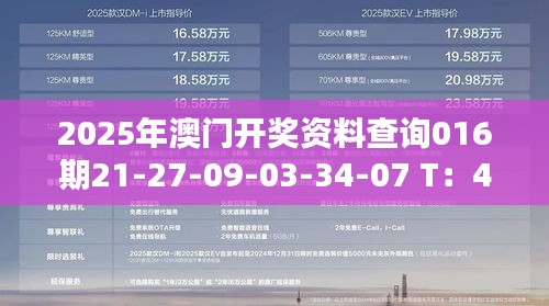 2025年澳门开奖资料查询016期21-27-09-03-34-07 T：49