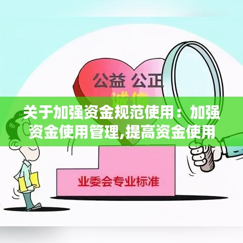 关于加强资金规范使用：加强资金使用管理,提高资金使用效率 