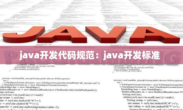 java开发代码规范：java开发标准 