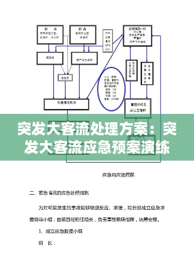 突发大客流处理方案：突发大客流应急预案演练 