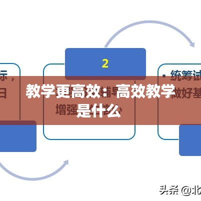 教学更高效：高效教学是什么 