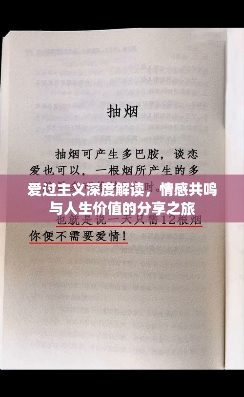 爱过主义深度解读，情感共鸣与人生价值的分享之旅