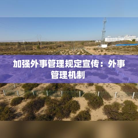 加强外事管理规定宣传：外事管理机制 