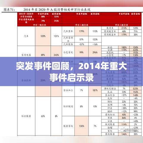 突发事件回顾，2014年重大事件启示录