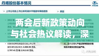 两会后新政策动向与社会热议解读，深度剖析报告