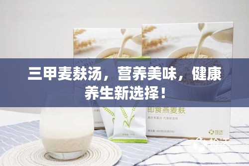 三甲麦麸汤，营养美味，健康养生新选择！