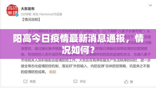 阳高今日疫情最新消息通报，情况如何？