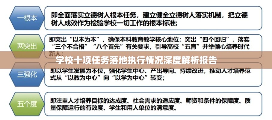 学校十项任务落地执行情况深度解析报告